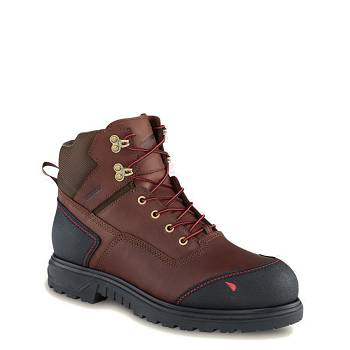 Red Wing Férfi Brnr XP 6-inch Waterproof Soft Toe Munkavédelmi Bakancs Barna